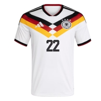 Camiseta Alemania David Raum #22 Primera Equipación Replica Mundial 2026 mangas cortas